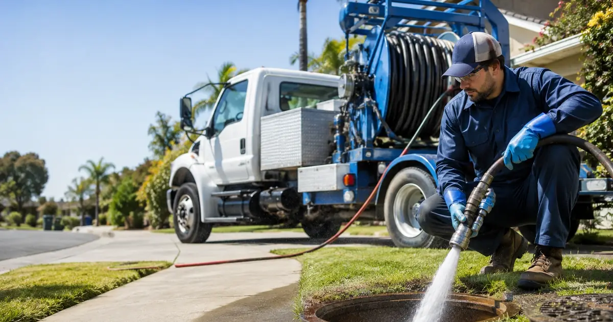 Hydro jet sewer cleaning Newport Coast
