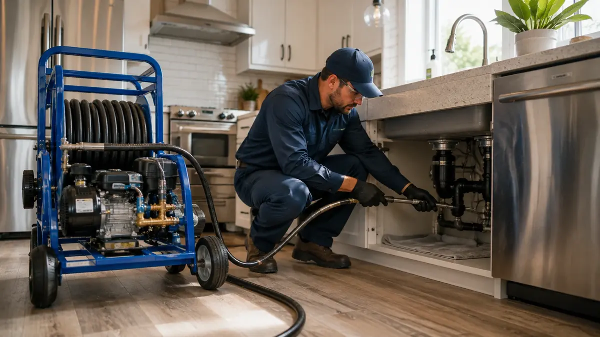Kitchen Drain Hydro Jetting in Newport Coast