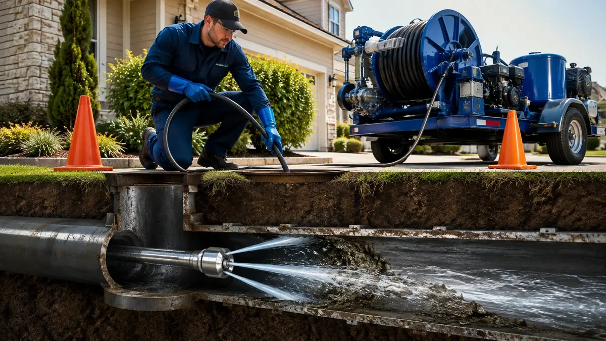 Main Sewer Line Hydro Jet Cleaning in Newport Coast