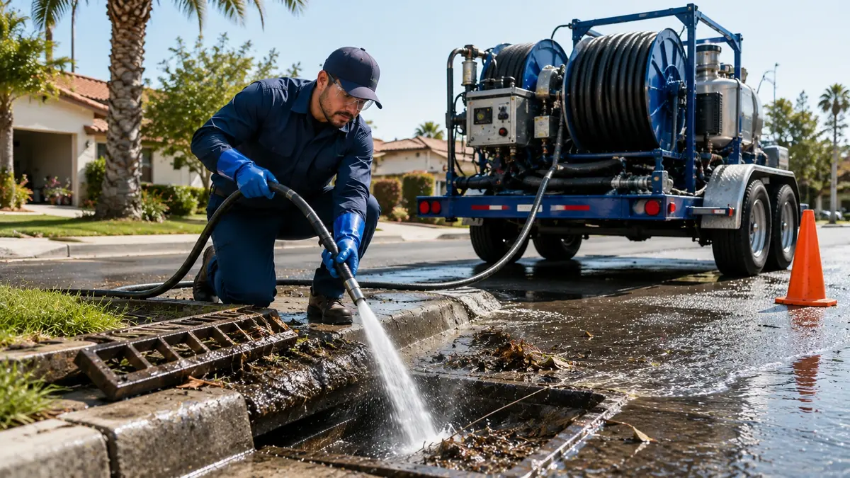 Storm Drain Hydro Jet Cleaning in Newport Coast